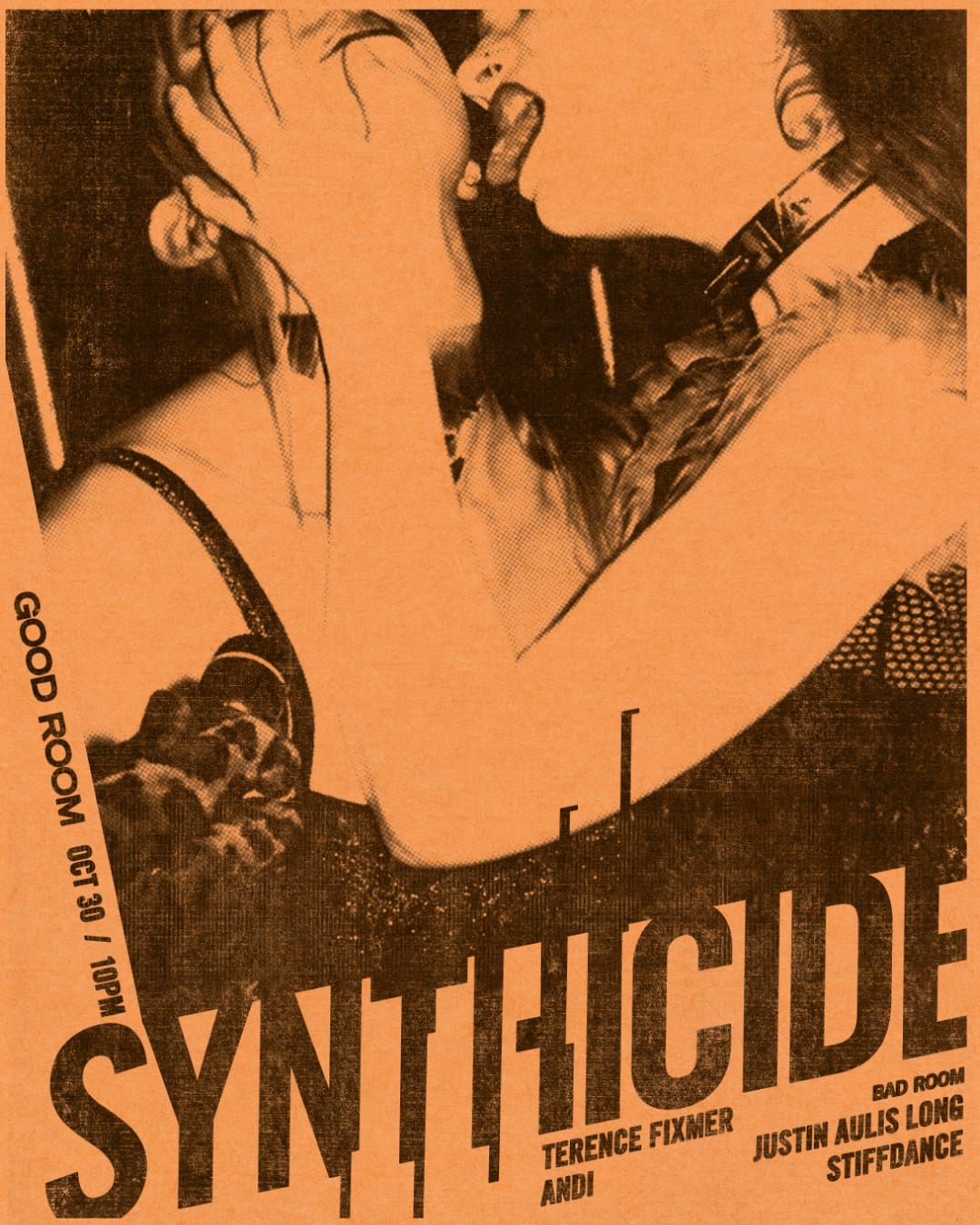 Synthicide Halloween ft Terence Fixmer, Andi, Justin Aulis Long, Stiffdance flyer