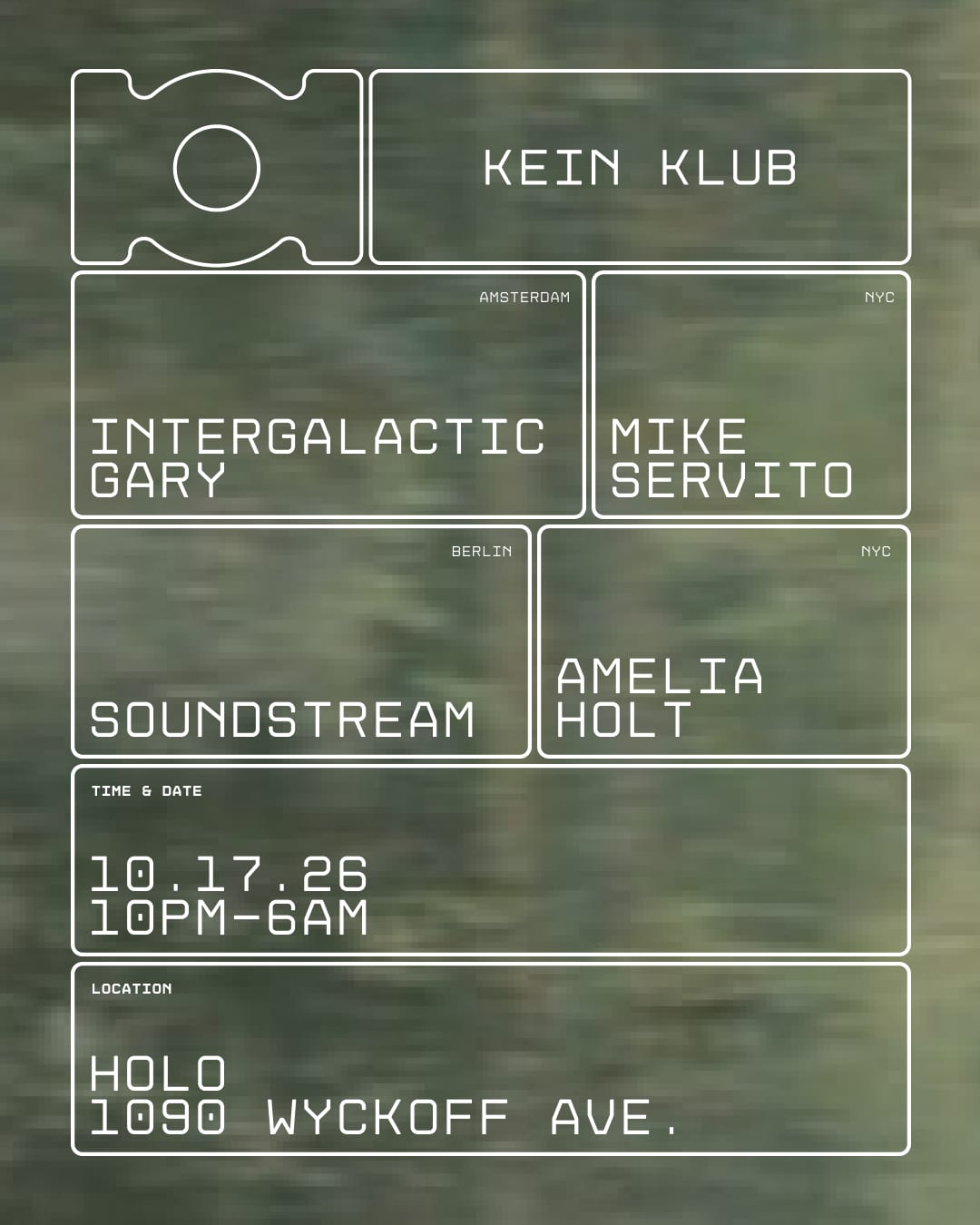 KEIN KLUB flyer