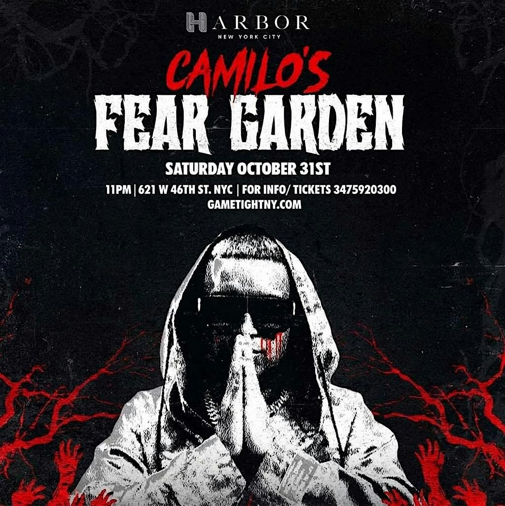 DJ Camilo Fear Garden: Halloween at Harbor NYC flyer