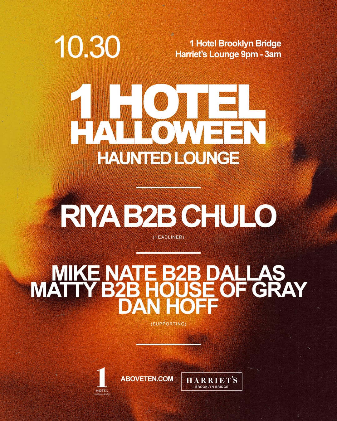 Haunted Lounge: 1 Hotel Brooklyn Bridge Halloween flyer
