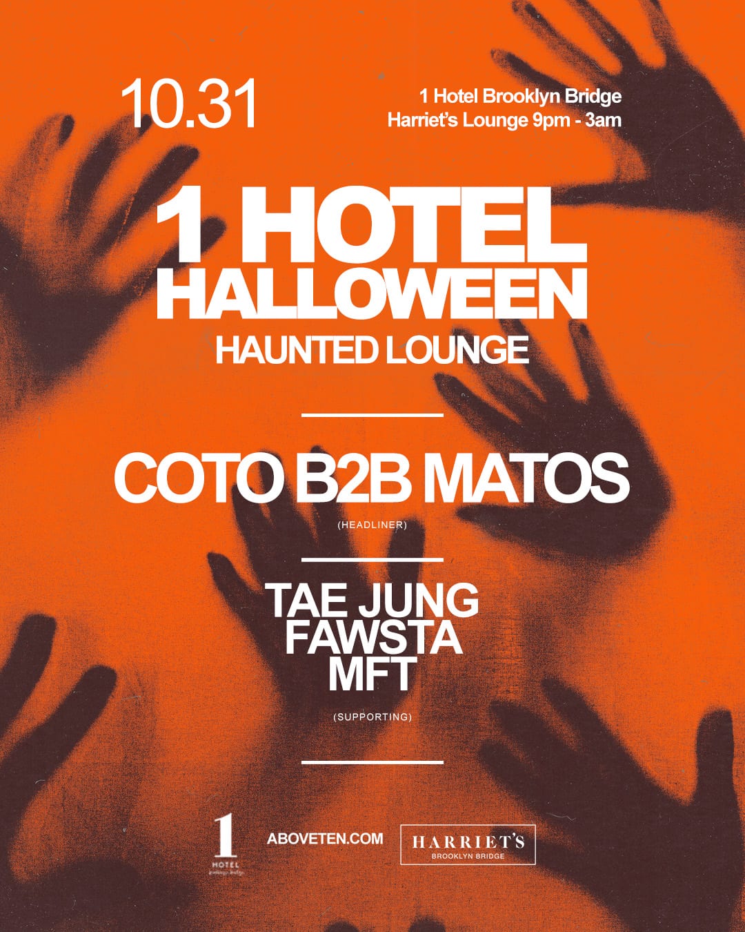Haunted Lounge: 1 Hotel Brooklyn Bridge Halloween flyer