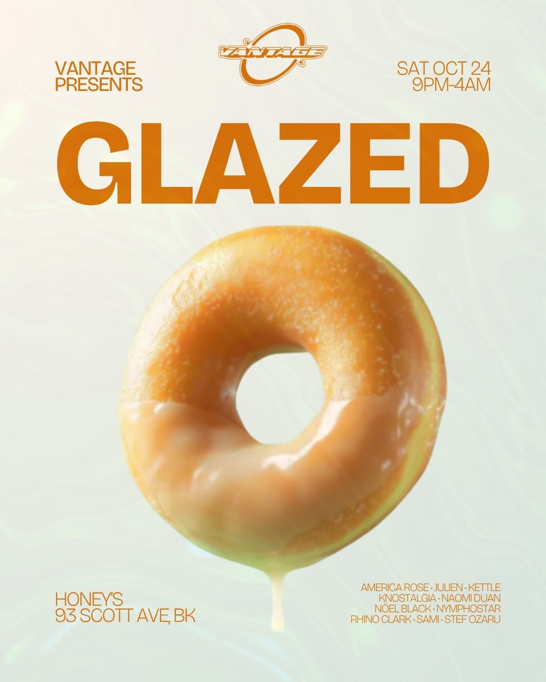 Vantage presents: GLAZED flyer