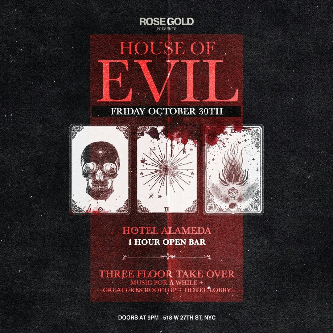 House of Evil: Halloween at Hotel Alameda flyer