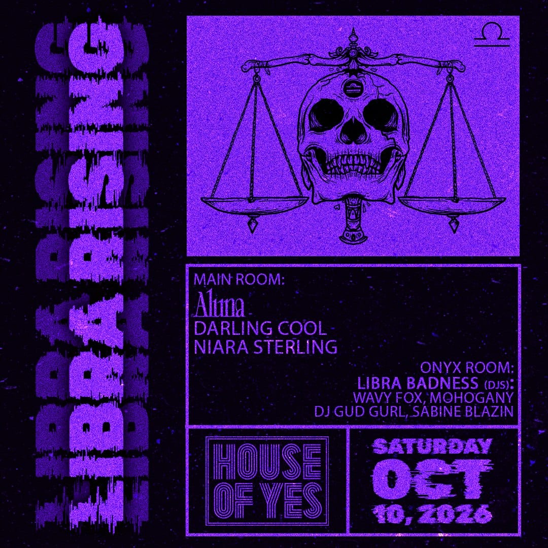 LIBRA RISING: Aluna, Darling Cool, Niara Sterling flyer