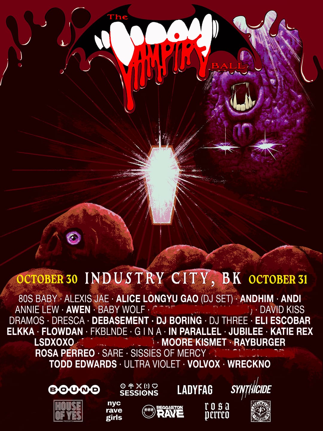 The Vampire Ball: Night 1 flyer
