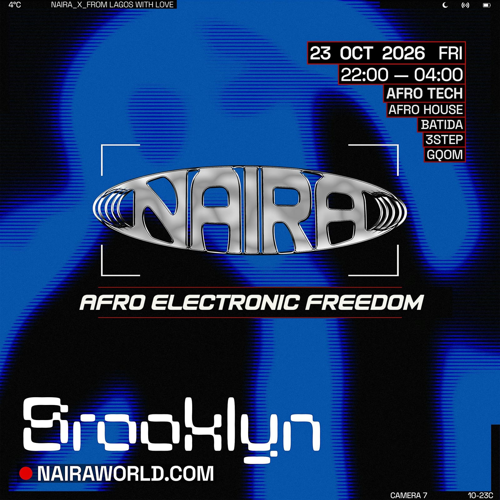 NAIRA: Afro Electronic Freedom flyer