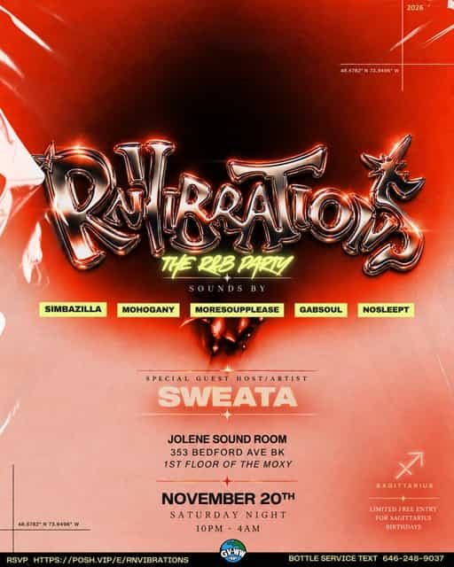 RN'Vibrations: R&B Party flyer
