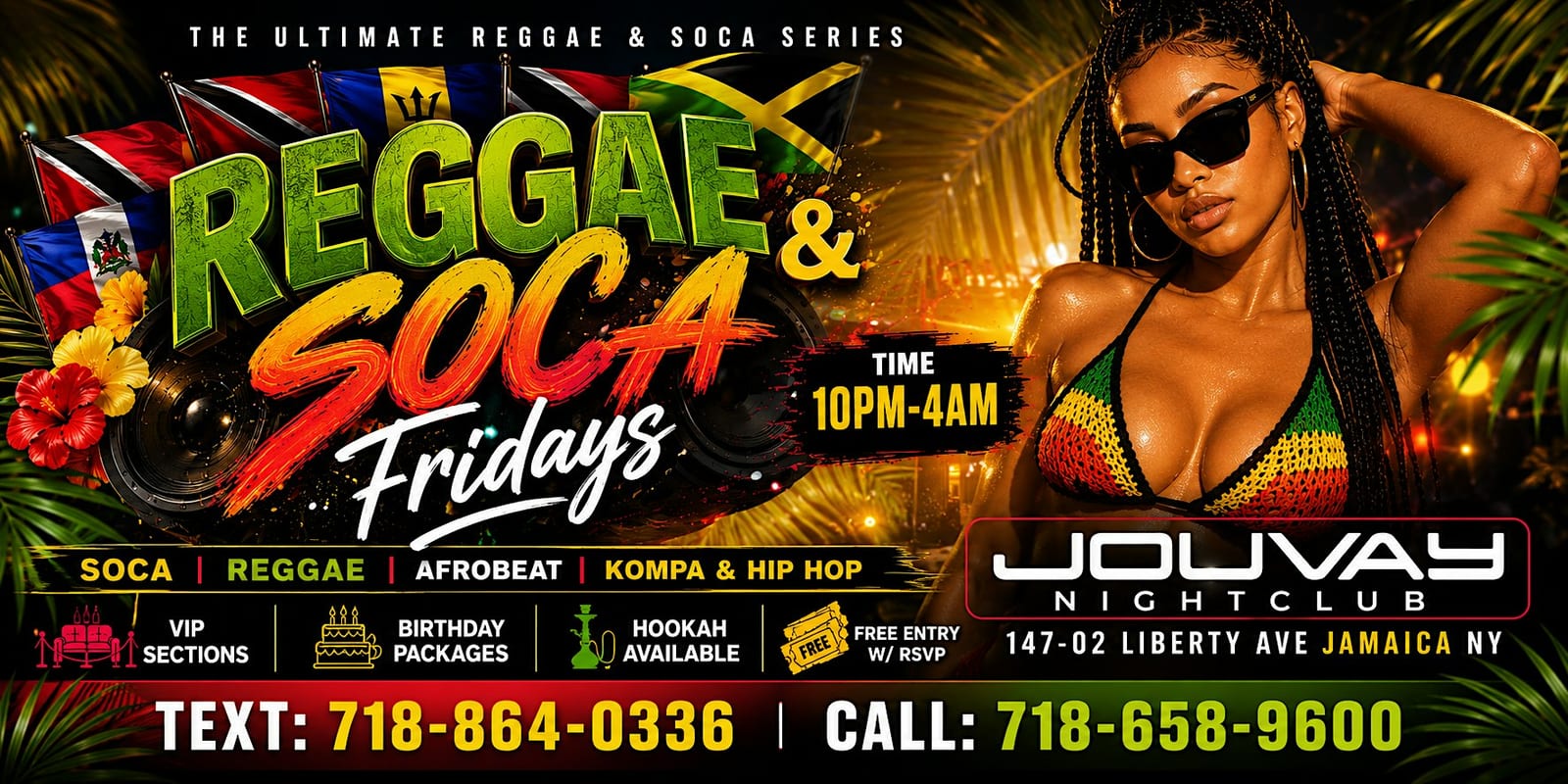 Reggae and Soca Fridays flyer