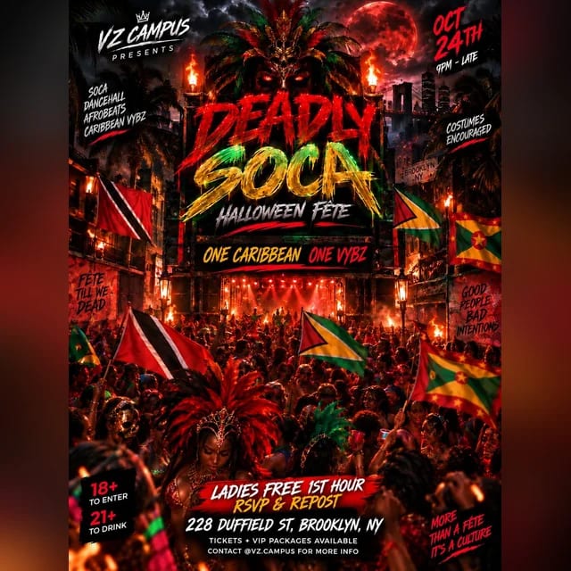 DEADLY SOCA (Halloween Fete) flyer