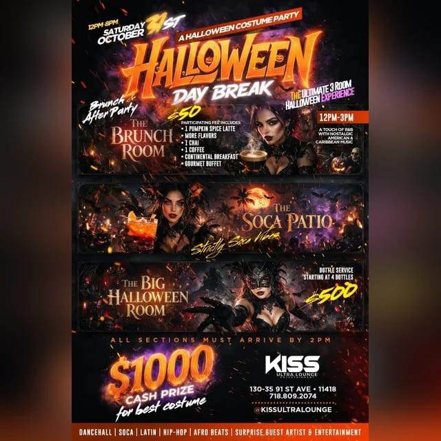 Halloween Day Break flyer