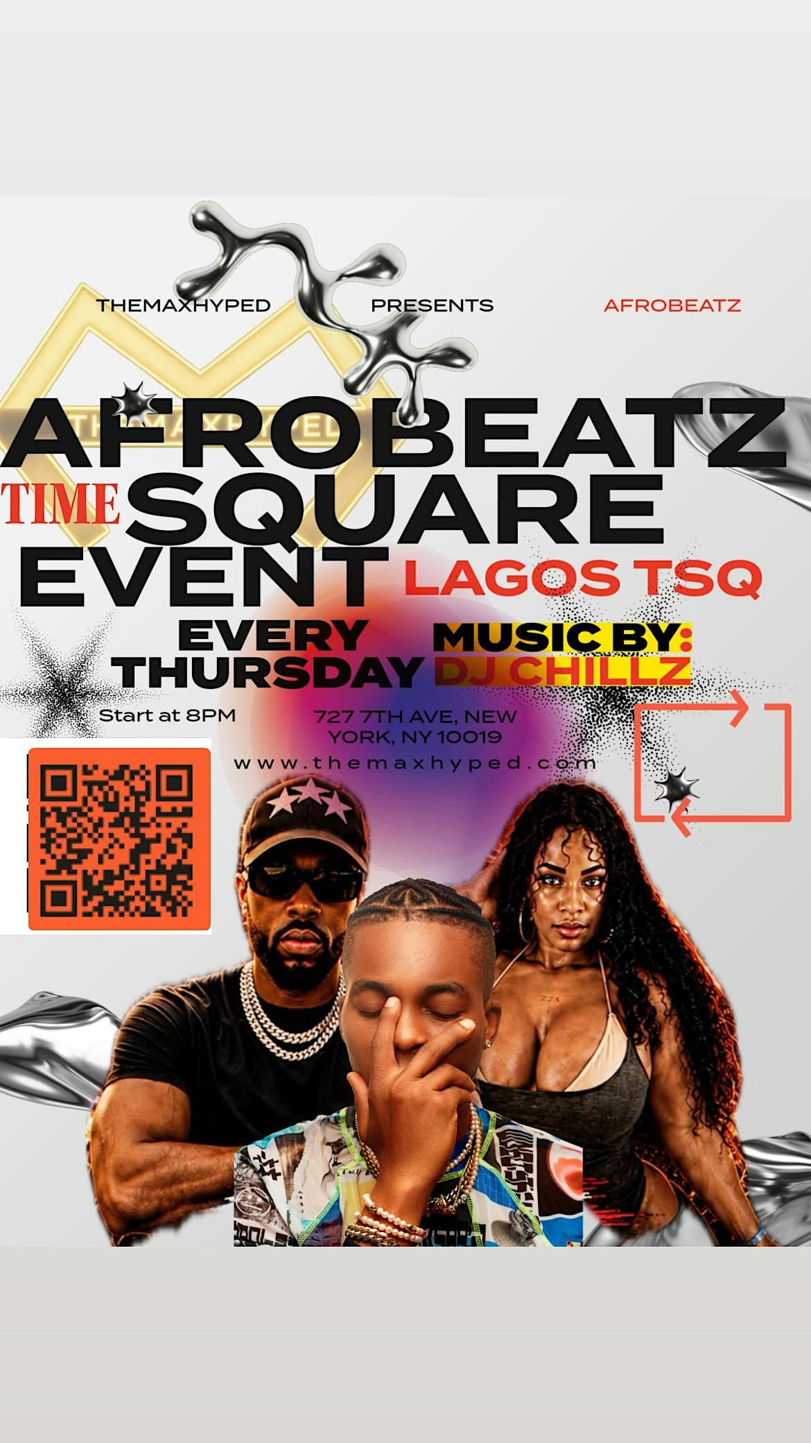 Afrobeats Times Square flyer