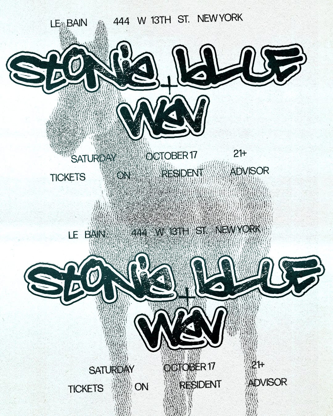 wev and Stonie Blue flyer