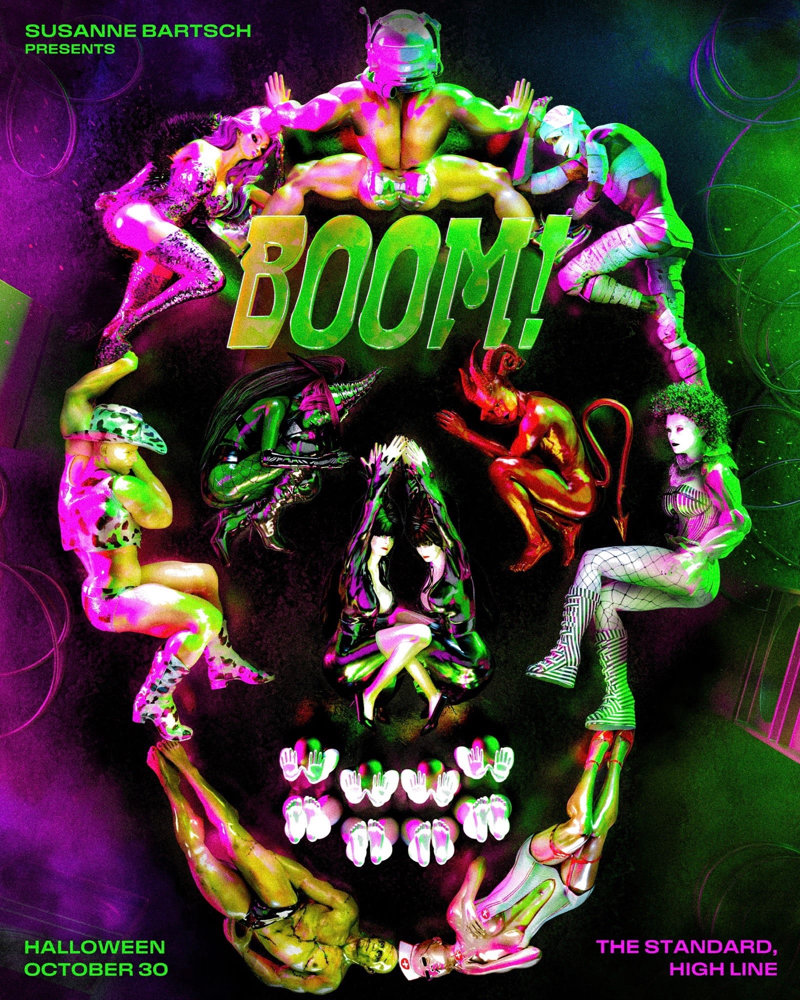 HALLOWEEN BOOM! by Susanne Bartsch flyer