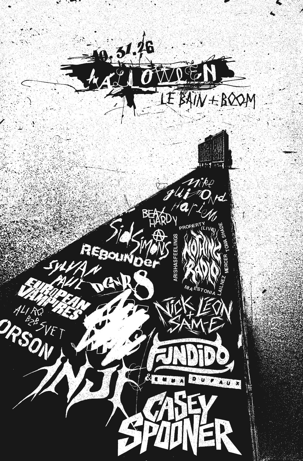 HALLOWEEN Le Bain + BOOM flyer