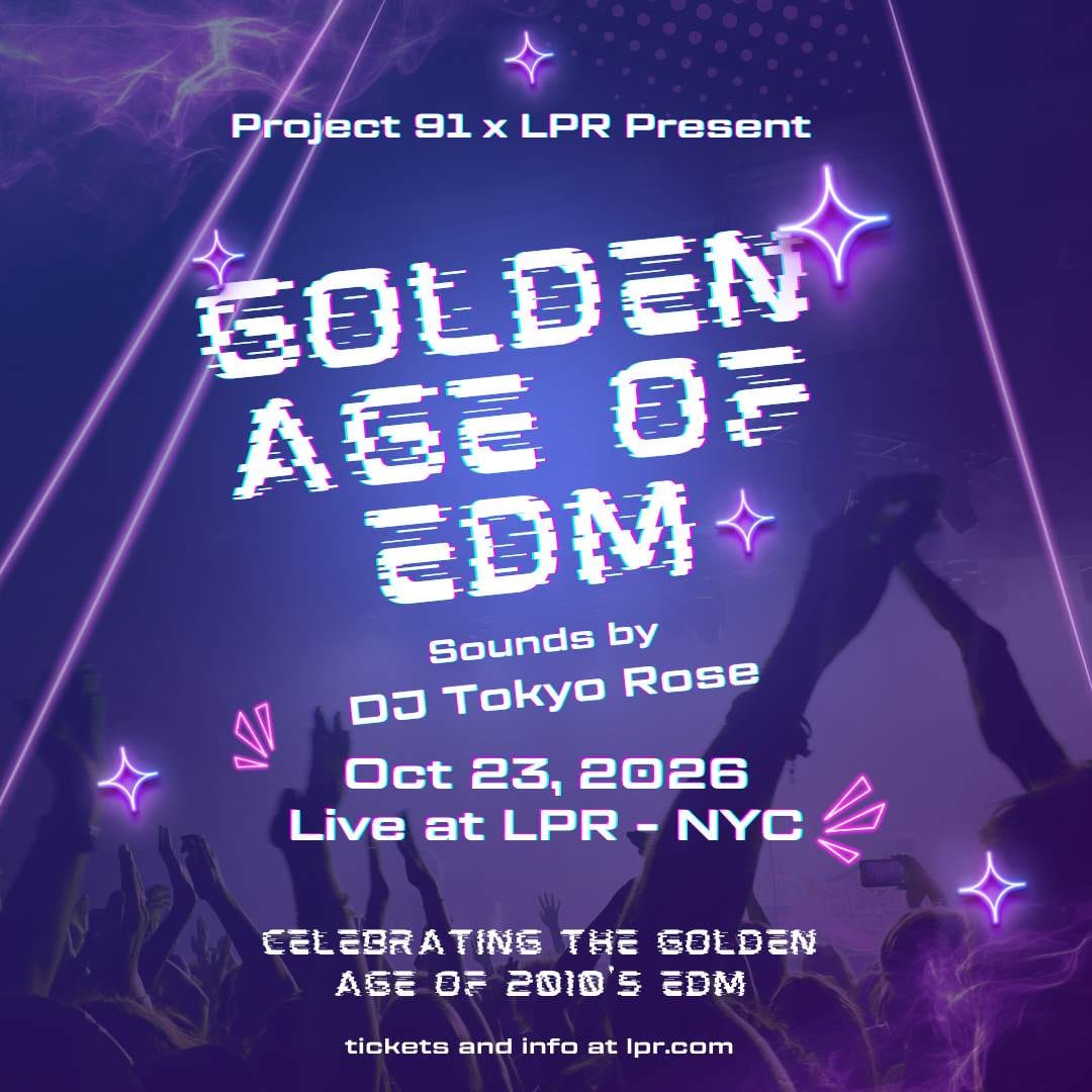 The Golden Age of EDM Party flyer