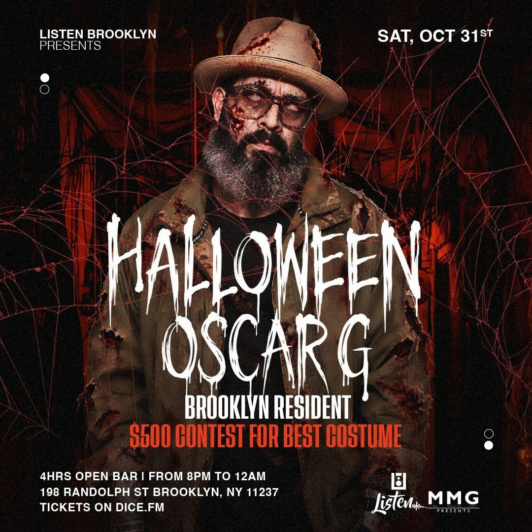 Halloween with Oscar G flyer
