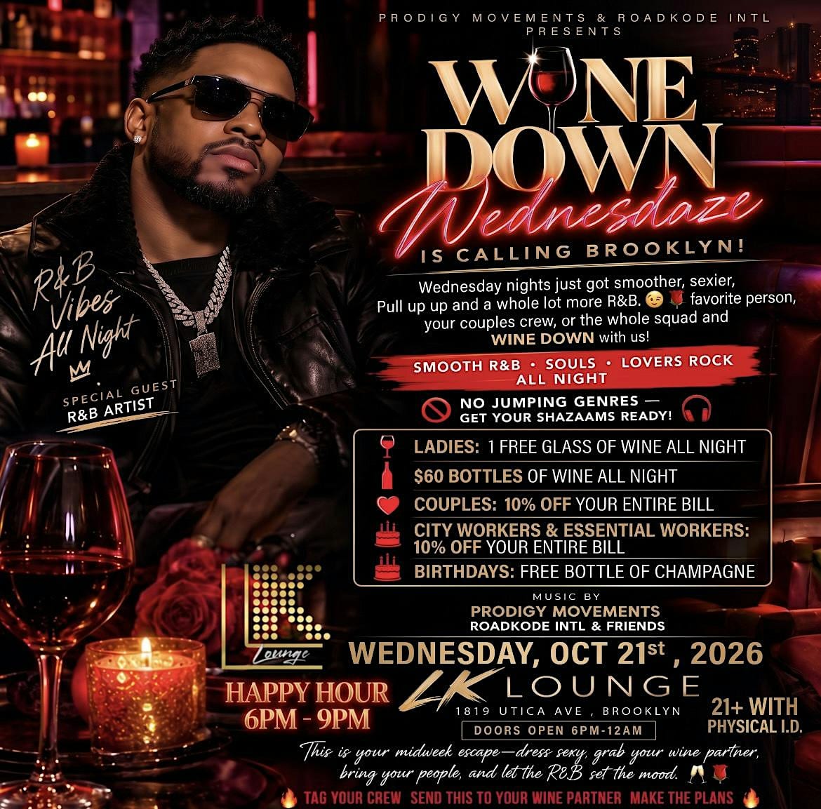 Wine Down Wednesdaze flyer