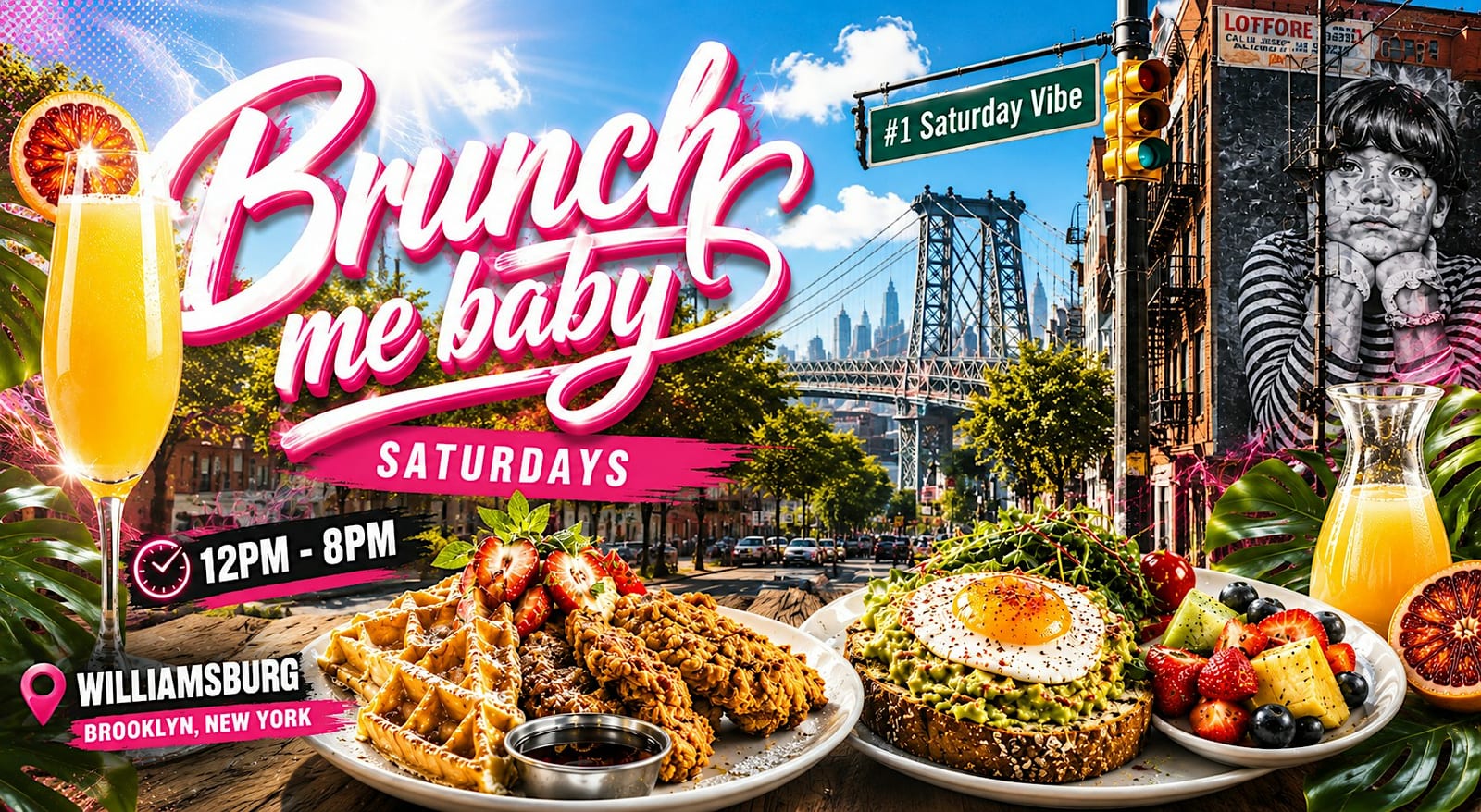 Brunch Me Baby Saturdays flyer