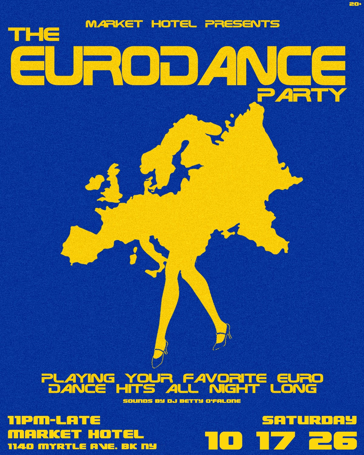 The EURODANCE Party flyer