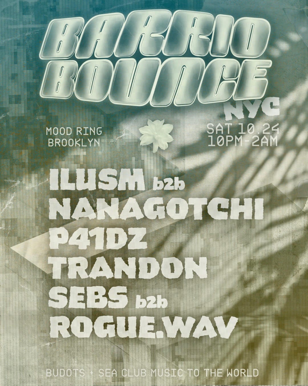 BARRIO BOUNCE: A Budots & SEA Club Night flyer