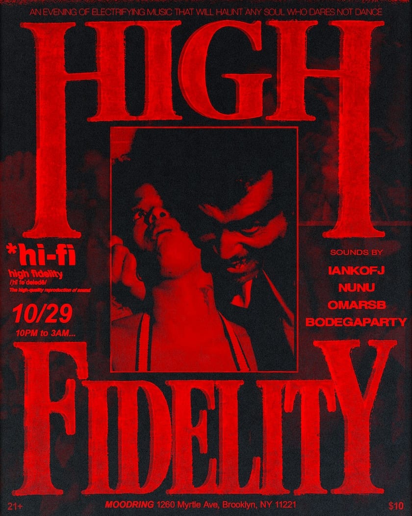 Hi-fi Halloween flyer
