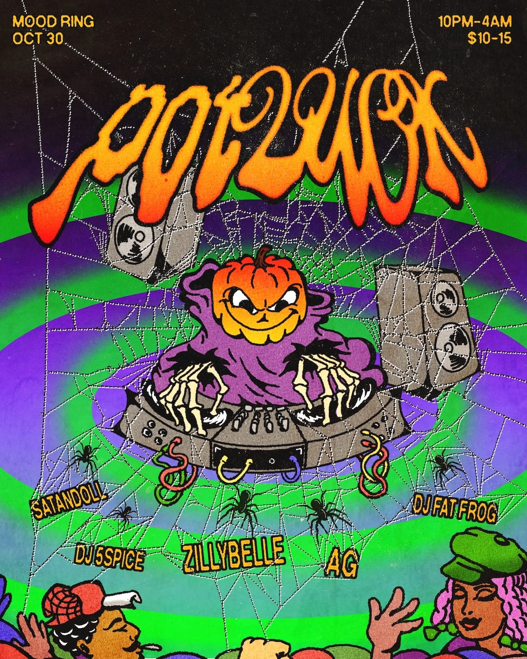 POTLUCK HALLOWEEN flyer