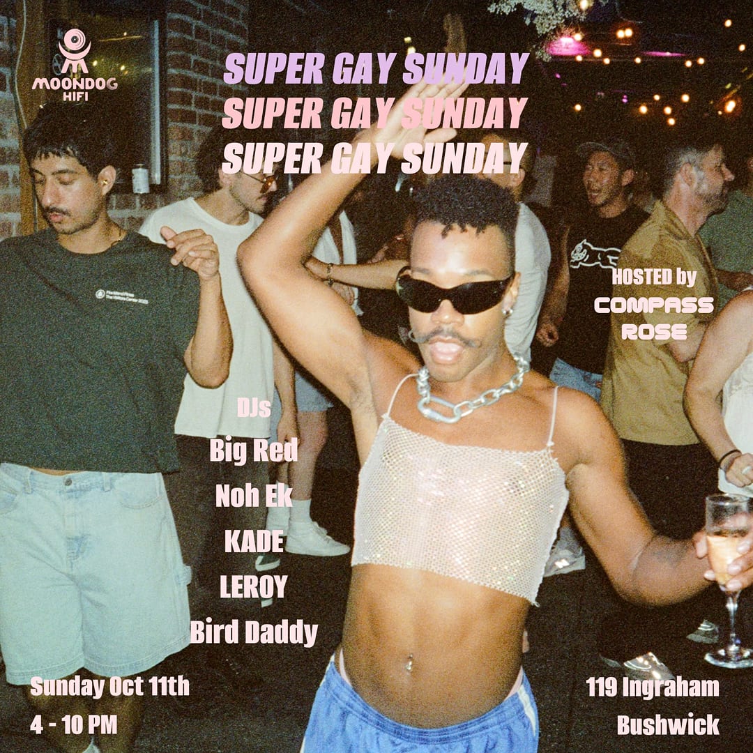 Super Gay Sunday flyer