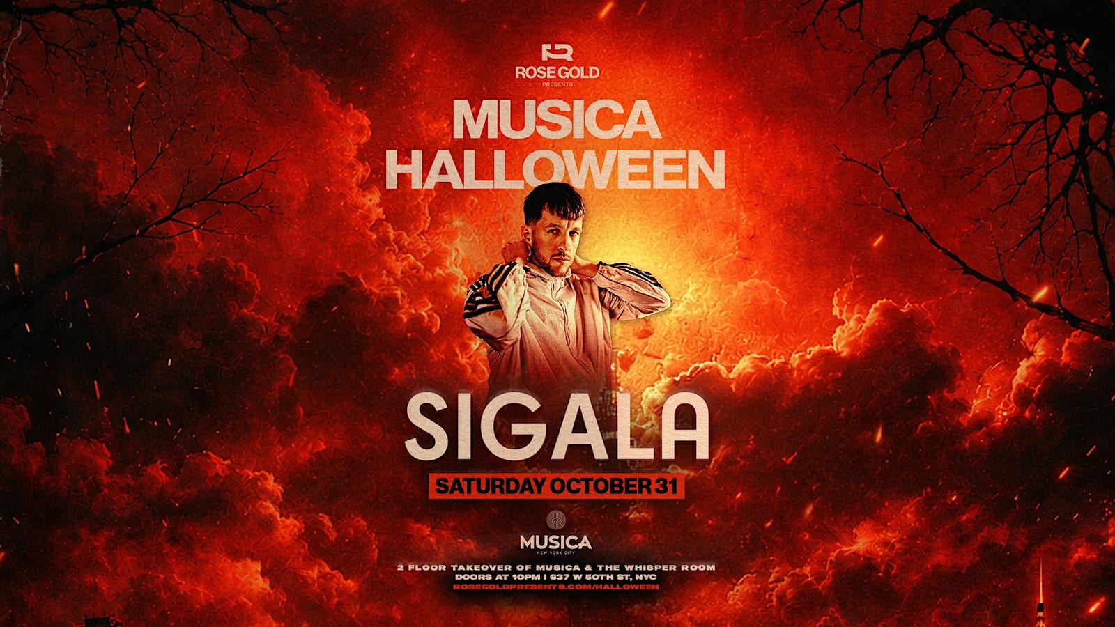 Sigala at Musica: Halloween Party flyer