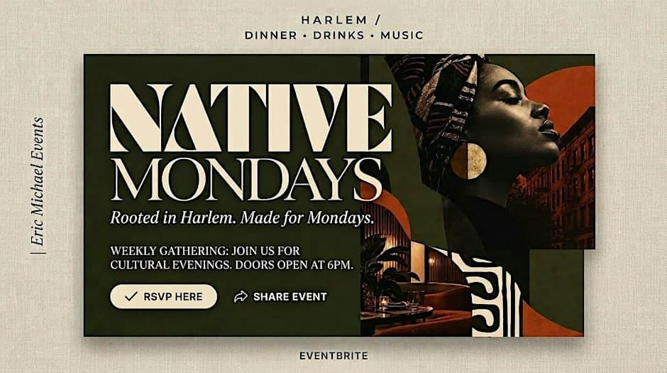 Native Mondays flyer