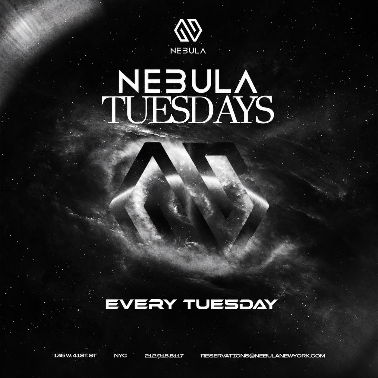 Nebula Tuesdays flyer