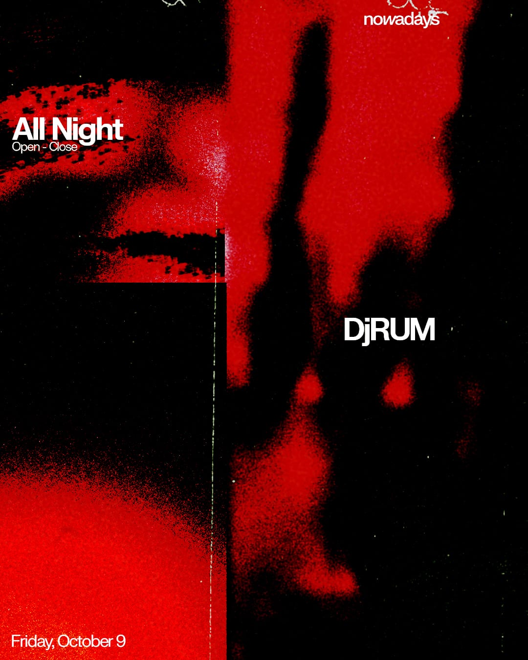DjRUM All Night flyer
