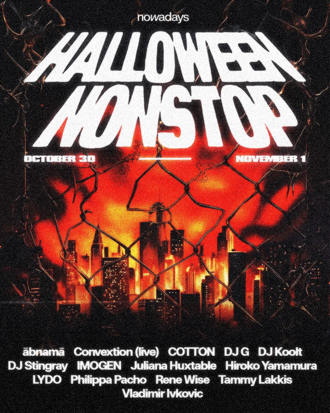 Halloween Nonstop: DJ Stingray, Convextion, Rene Wise, Juliana Huxtable, DJ Koolt + more flyer