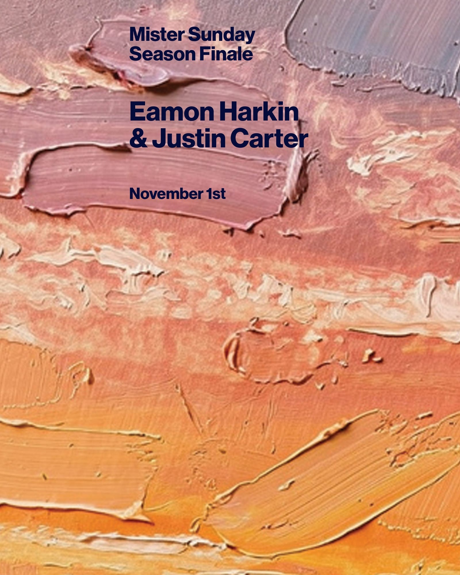 Mister Halloween Sunday: Season Closer with Eamon Harkin & Justin Carter flyer