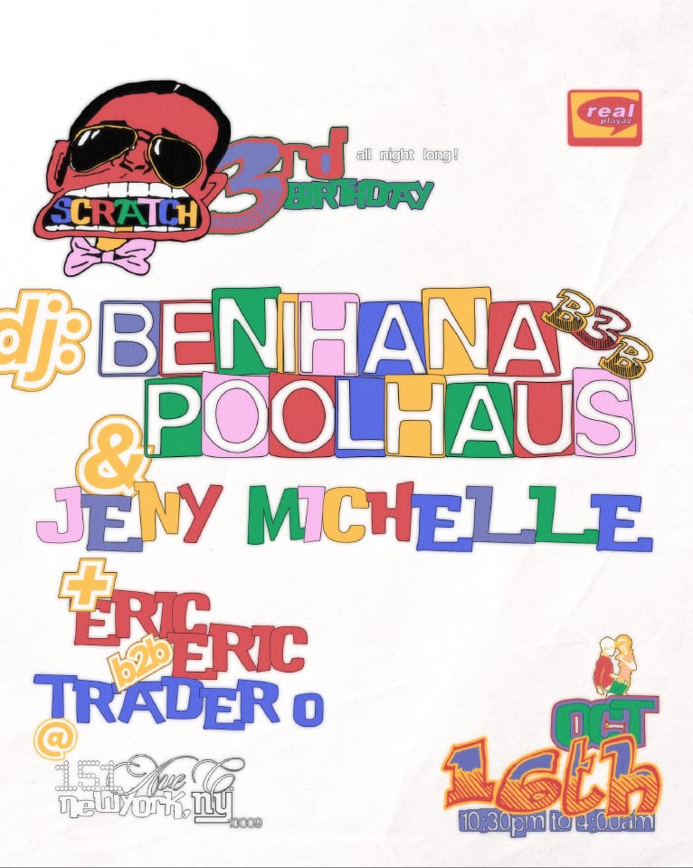 scratch [3 Year Party] flyer