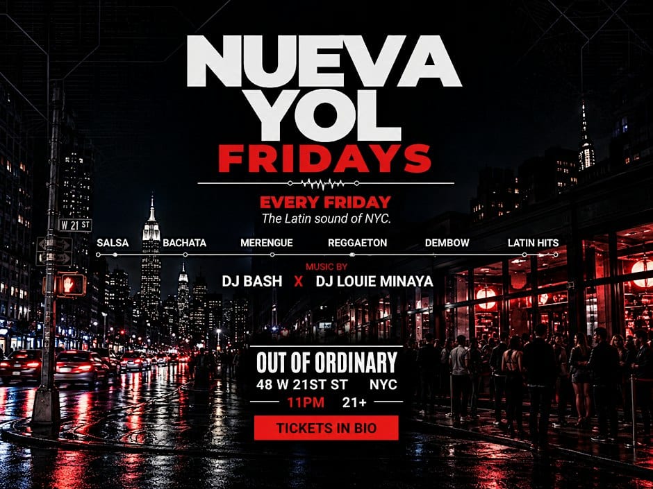NUEVAYOL Fridays flyer