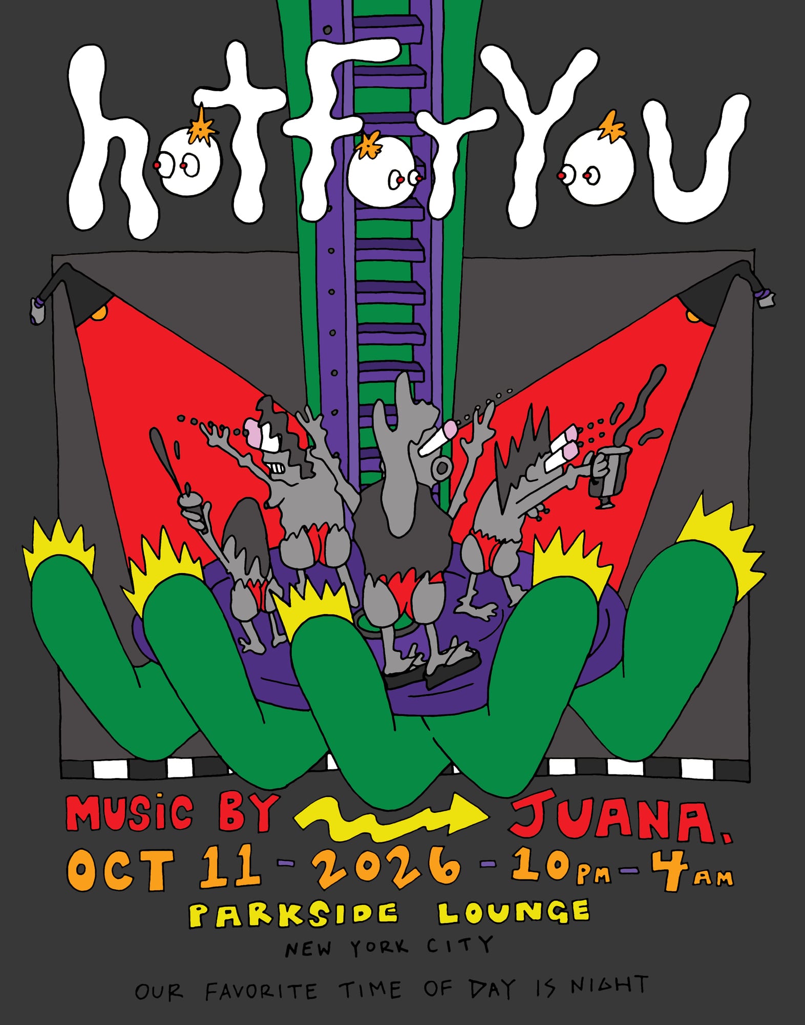 Hot For You with Juana flyer