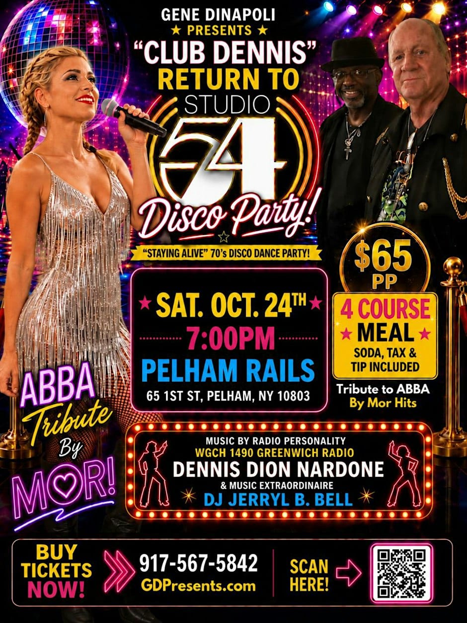 Studio 54 Disco Dinner Party flyer
