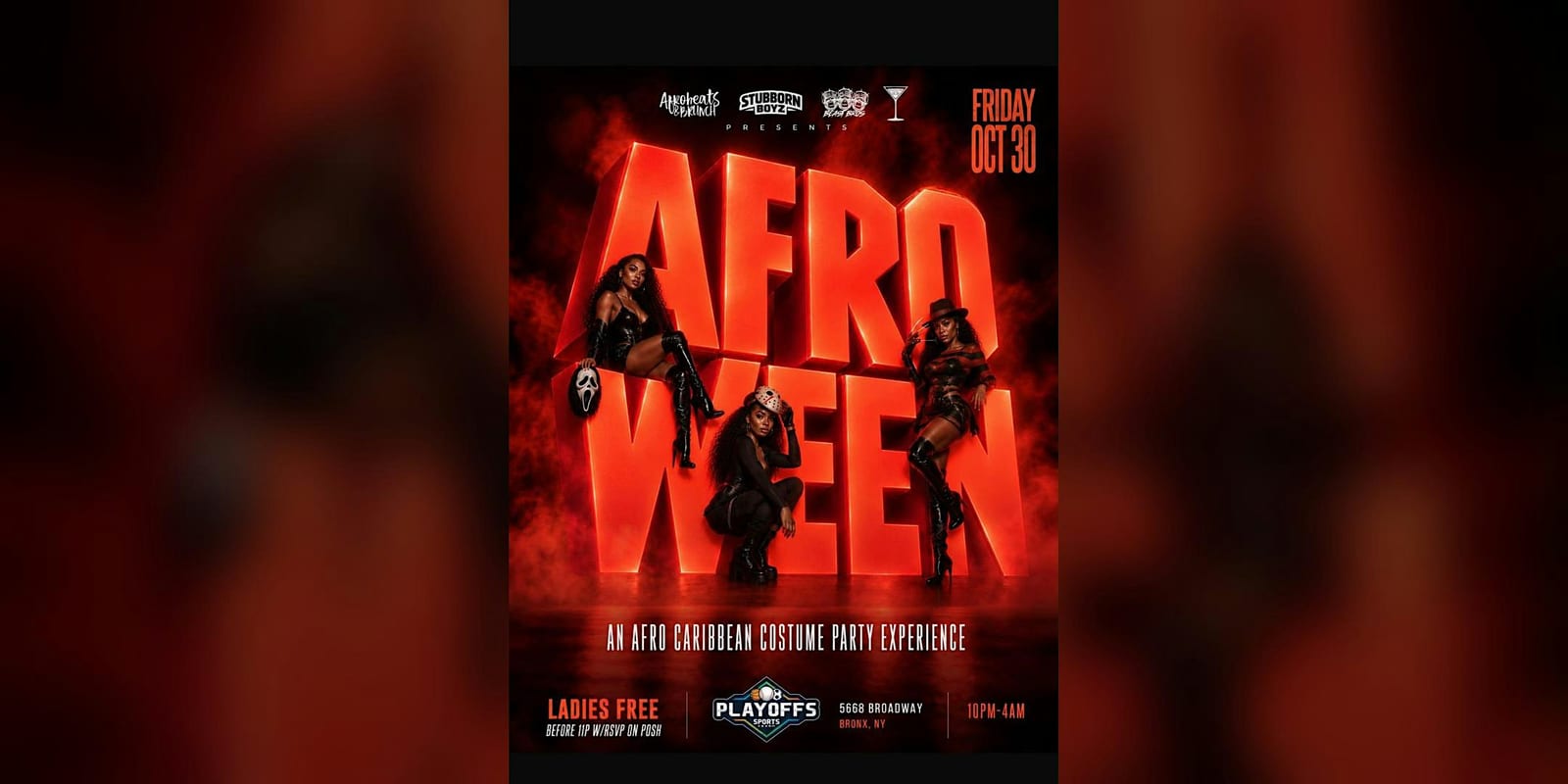 AFROWEEN: Afro Caribbean Costume Party flyer