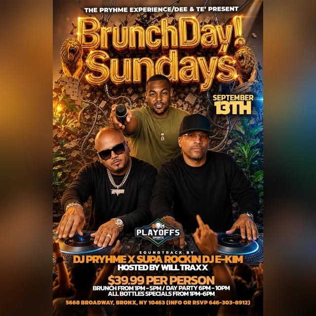 BrunchDay Sundays flyer