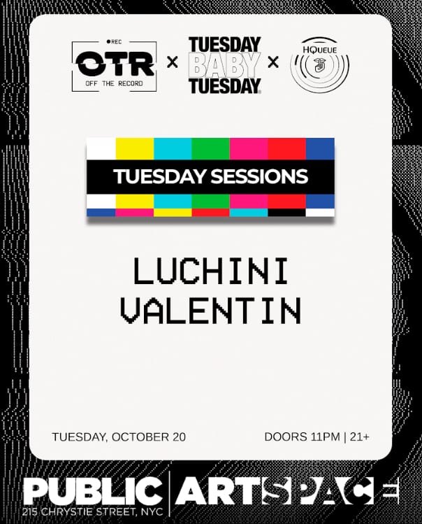 Off The Record: Tuesday Sessions at PUBLIC Hotel flyer