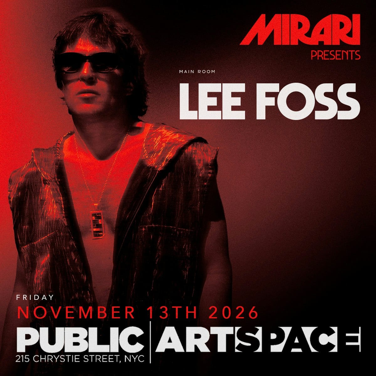 Lee Foss at Public Hotel flyer