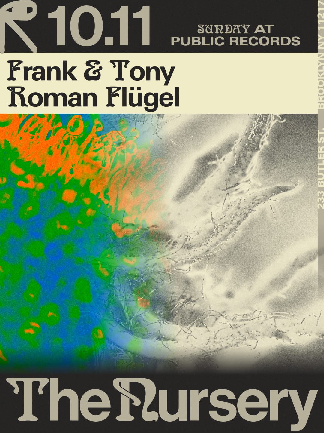 The Nursery: Frank & Tony, Roman Flügel flyer