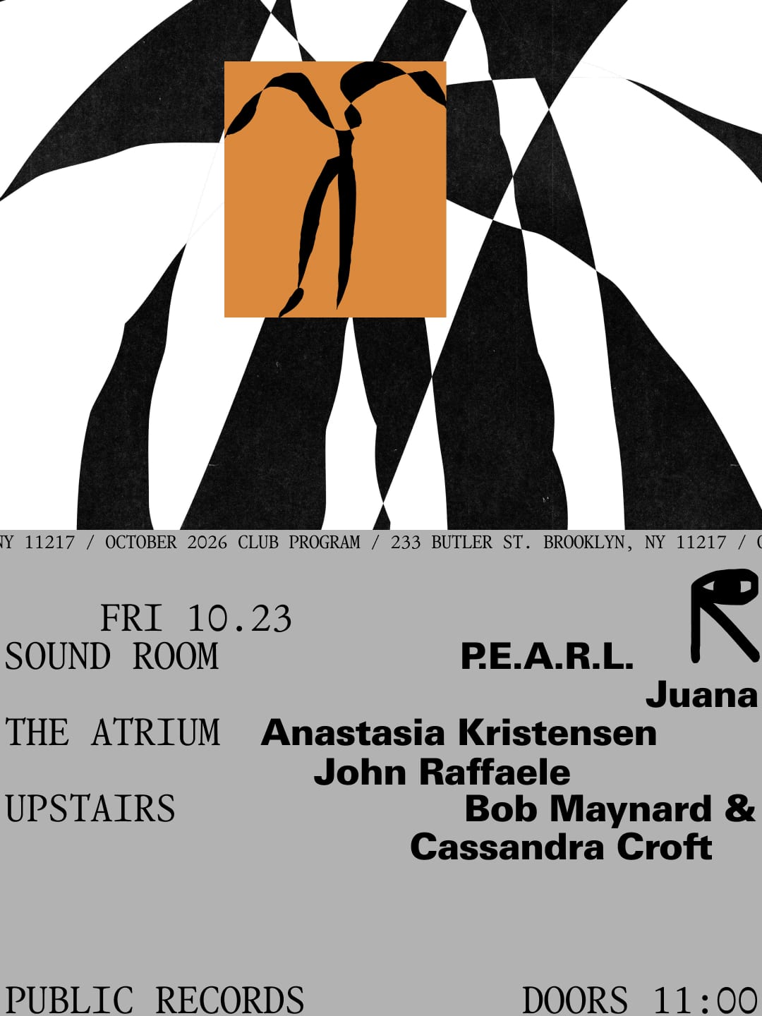 P.E.A.R.L., Juana / Anastasia Kristensen, John Raffaele flyer