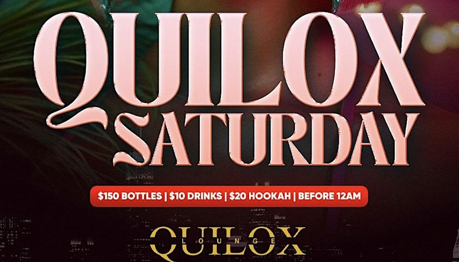 Quilox Saturdays flyer