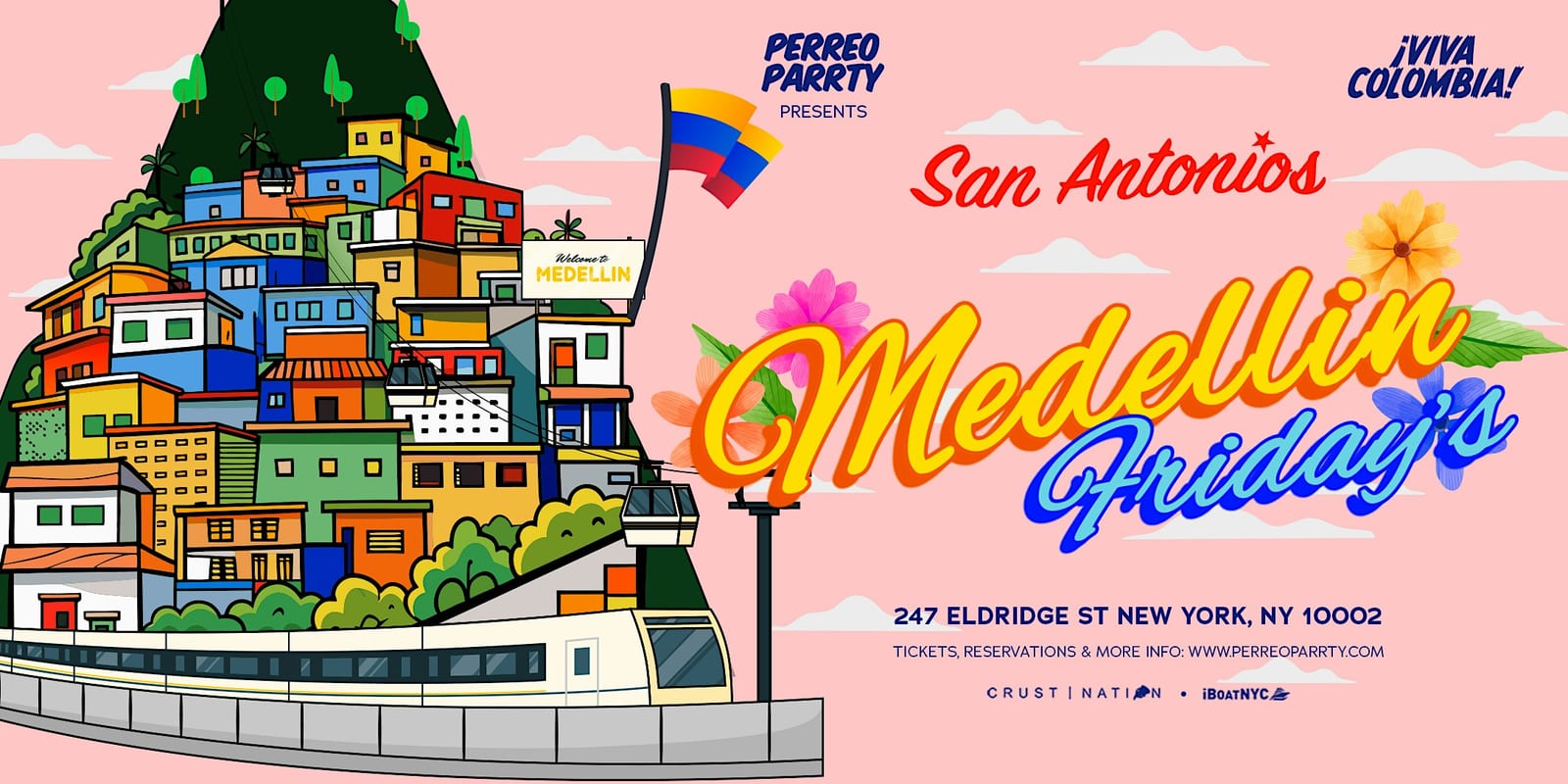 Medellin Fridays: Colombian Latin & Reggaeton Party flyer