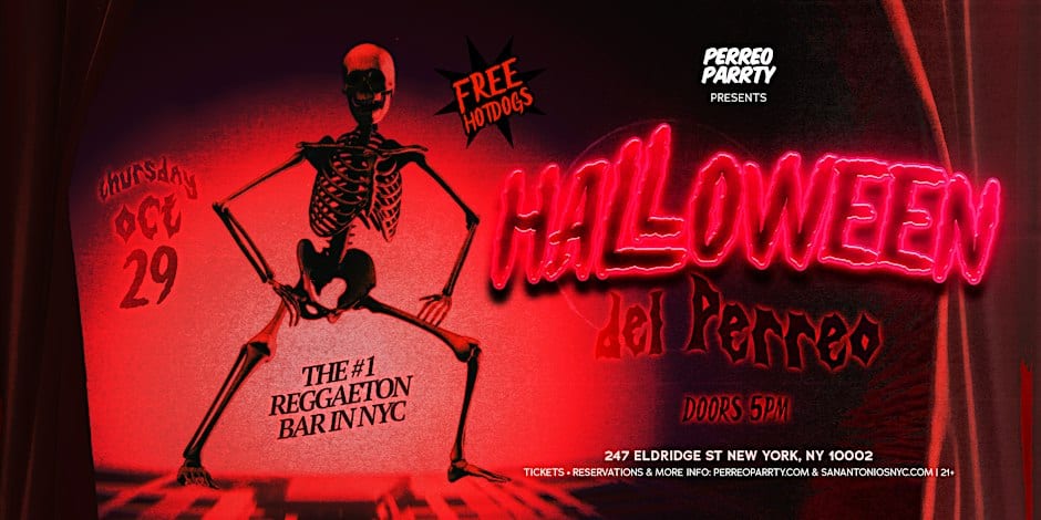 Halloween del Perreo Parrty at San Antonios Reggaeton Bar flyer
