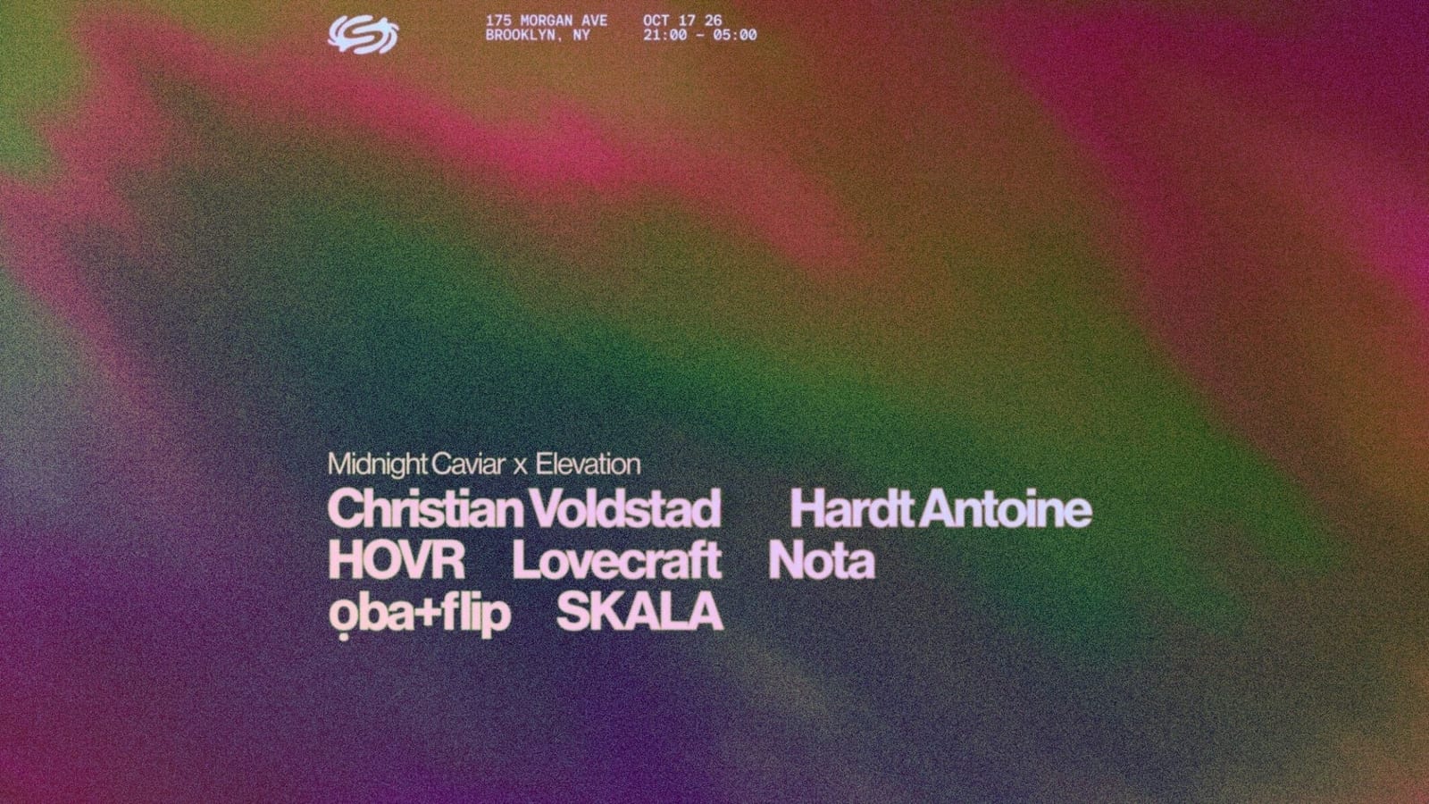 Midnight Caviar x Elevation present Hardt Antoine, SKALA flyer