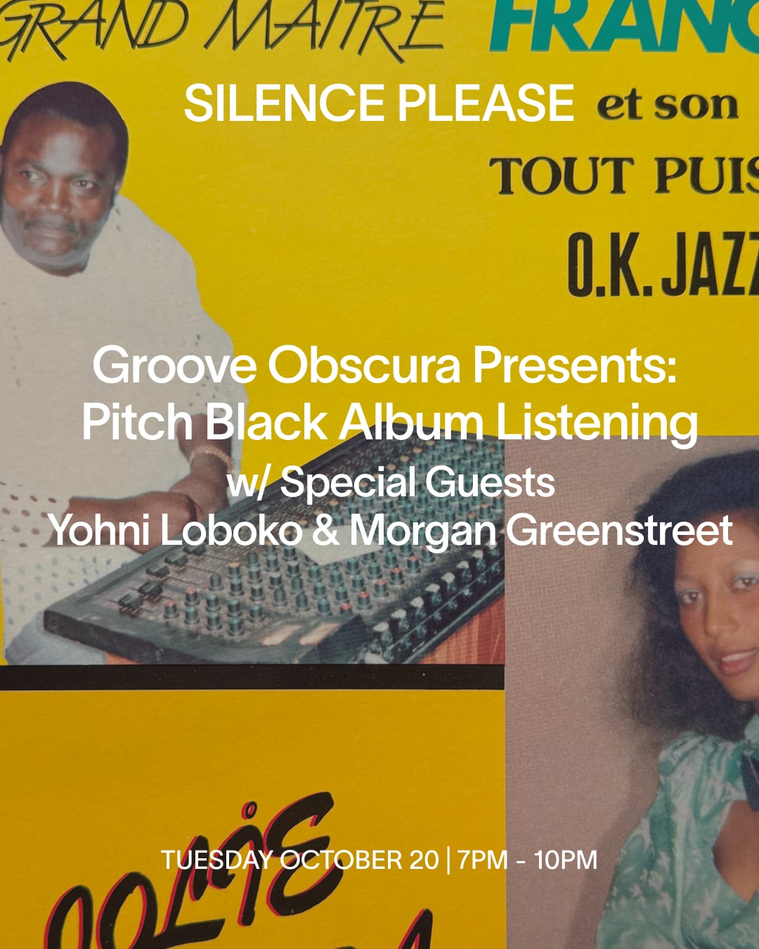 Groove Obscura presents: Pitch Black Album Listening flyer