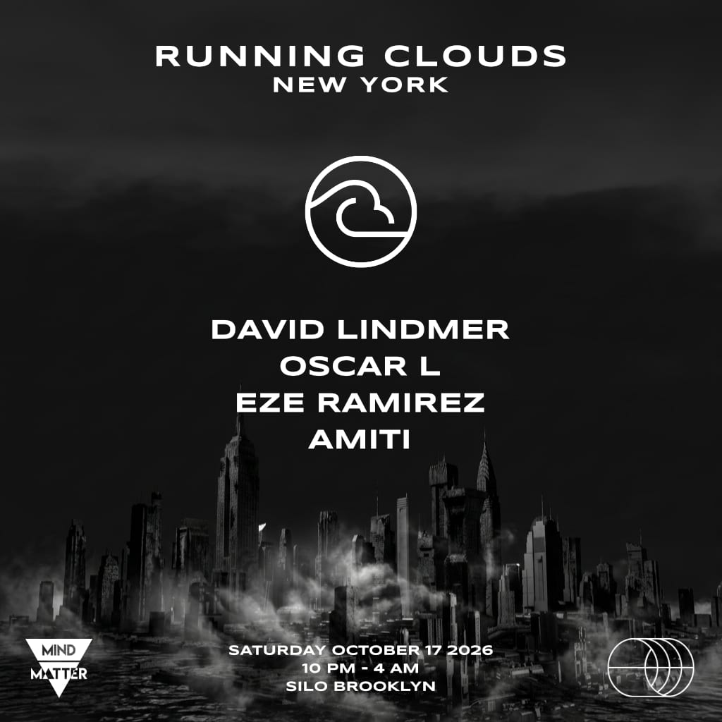 Running Clouds presents: David Lindmer, Oscar L, EZE RAMIREZ, & Amiti flyer