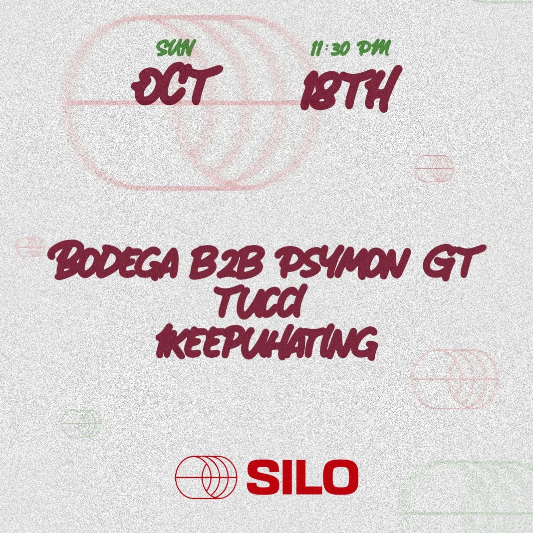 Bodega b2b Psymon GT, Tucci, 1KeepUHating flyer